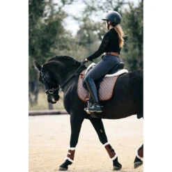 Sixteen Cypress Dressage Pad 22 Sixteen Cypress Dressage Pad -Weatherbeeta Shop 16C DP HB C 16Cypress Dressage.Pad Herringbone.Cognac Lifestyle