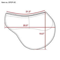 ECP Contoured Correction Eventing Pad -Weatherbeeta Shop ECP contoured.correction.eventing.pad diagram