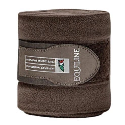 Equiline Polo Fleece Bandage Set -Weatherbeeta Shop Equiline Polo.Fleece.Bandages Set.of .4 Brown 121md04000012