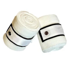 Halter Ego Fleece Bandages -Weatherbeeta Shop HEgo WWHTRST BNDG WHTTUX HalterEgo.Fleece.Bandages White.Tuxedo
