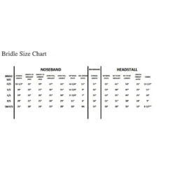 Red Barn By KL Select Equinox Figure 8 Bridle -Weatherbeeta Shop KL.Select.Bridle.Size .Chart 7143022a 5fb8 4a00 9384 f6412b406532