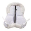 Ovation Europa Sheepskin 4-Shim Half Pad -Weatherbeeta Shop Ovation europa.sheepskin.4.shim .half .pad wht