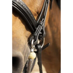 Penelope Saddle Stitch Double Bridle -Weatherbeeta Shop Penelope French.EQ Double.Bridle Saddle.Stitch Black Side